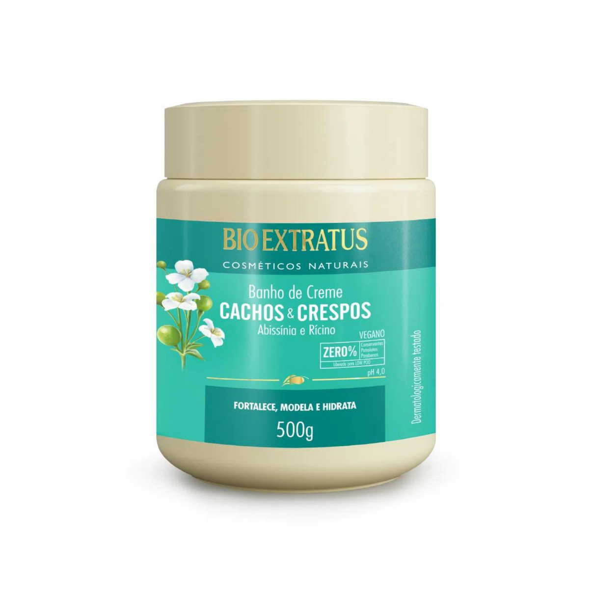 01 banho de creme bio extratus cachos crespos 500g